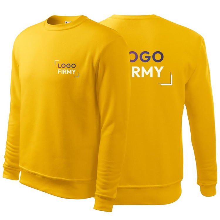 Bluza żółta męskadziecięca z logo na sercu i na plecach, nadrukiem logo firmy 300g 406 kolor 04 bluza podstawowa.jpg