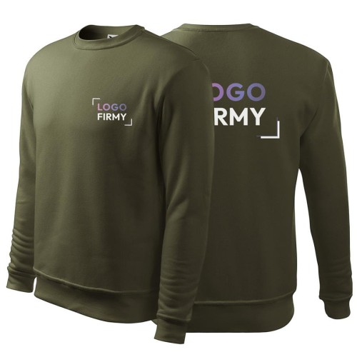 Bluza military męska dziecięca z logo na sercu i plecach nadrukiem logo firmy 300g 406 kolor 69 bluza podstawowa.jpg