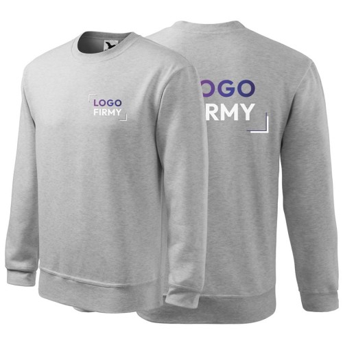 Bluza jasnoszary melanż męskadziecięca z logo na sercu i plecach z nadrukiem logo firmy 300g 406 kolor 03 bluza podstawowa.jpg