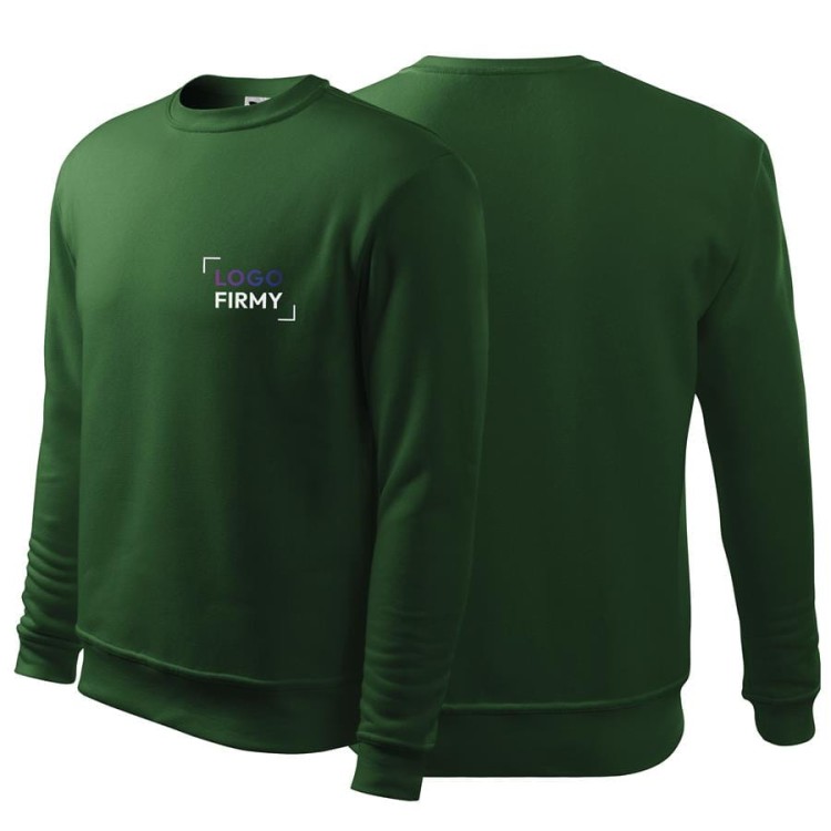 Bluza butelkowa zieleń męskadziecięca z logo na sercu nadrukiem logo firmy 300g 406 kolor 06 bluza podstawowa.jpg