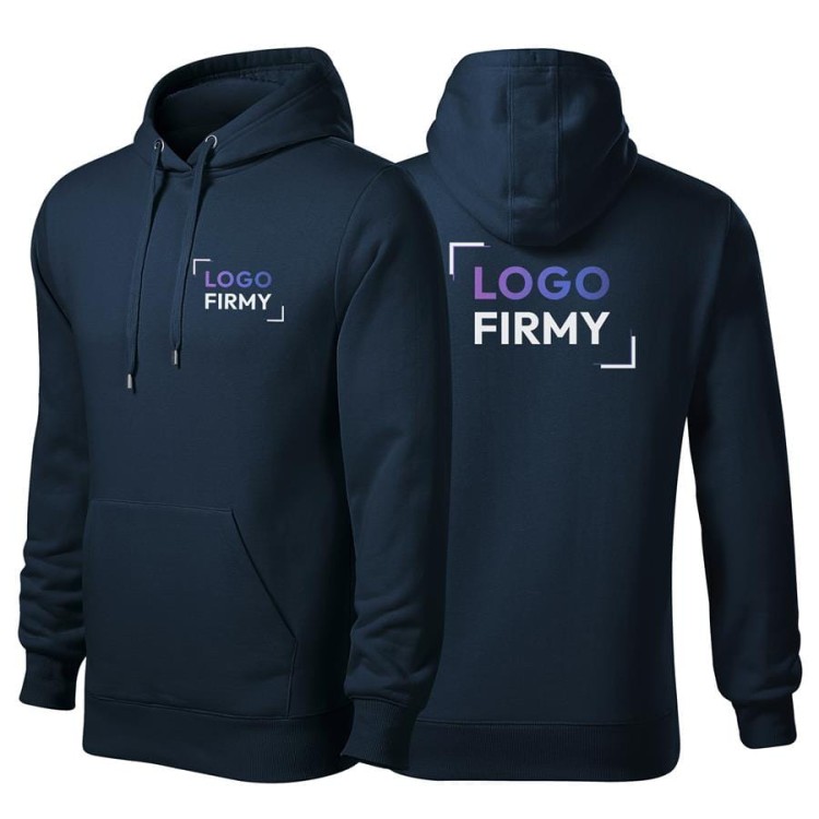 Bluza granatowy męska z logo na sercu i plecach nadrukiem logo firmy 320g 413 kolor 02 bluza cape.jpg