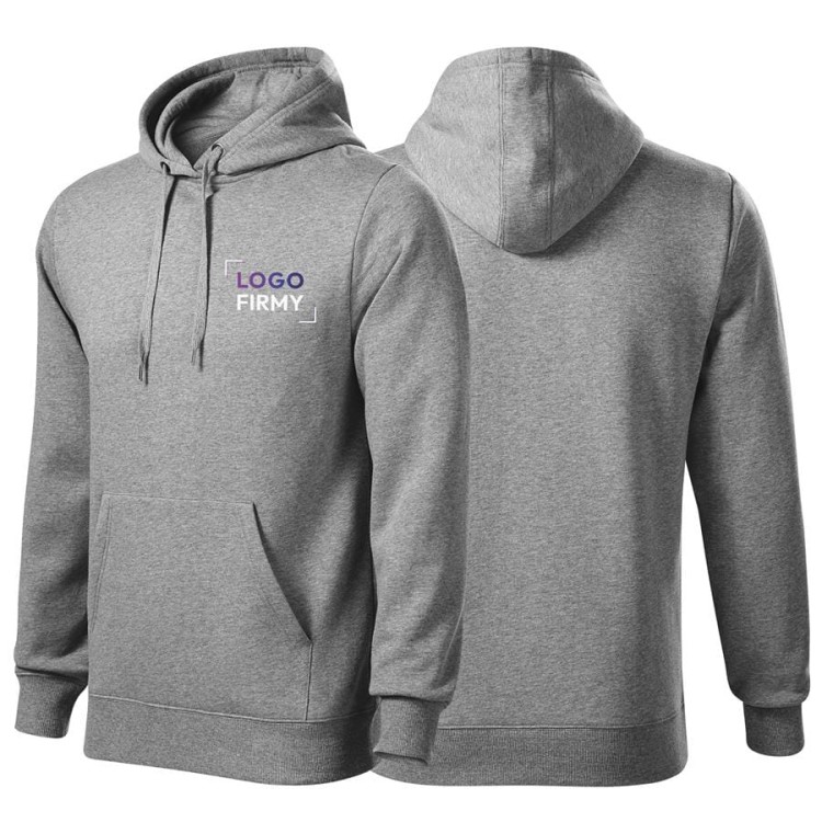 Bluza ciemnoszary melanż męska z logo na sercu nadrukiem logo firmy 320g 413 kolor 12 bluza cape.jpg