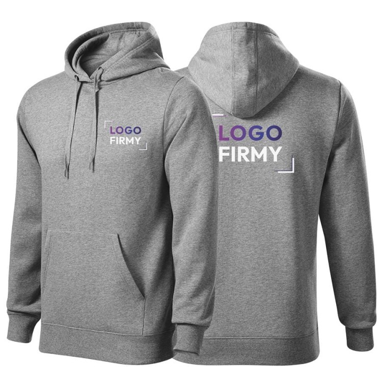 Bluza ciemnoszary melanż męska z logo na sercu i plecach nadrukiem logo firmy 320g 413 kolor 12 bluza cape.jpg