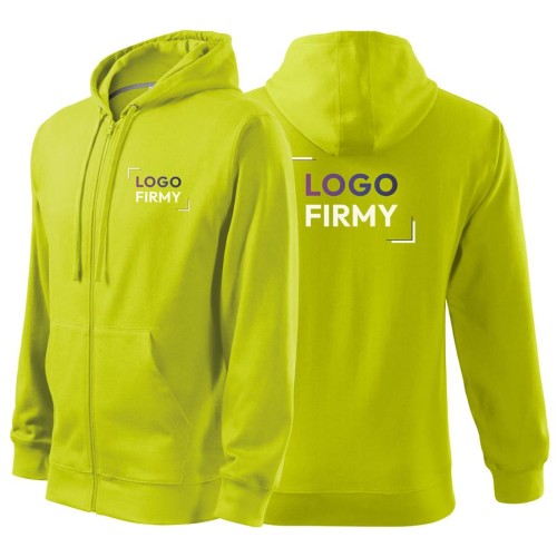 Bluza limetka męska z logo na sercu i plecach z nadrukiem logo firmy 300g 410 kolor 62 bluza trendy zipper.jpg