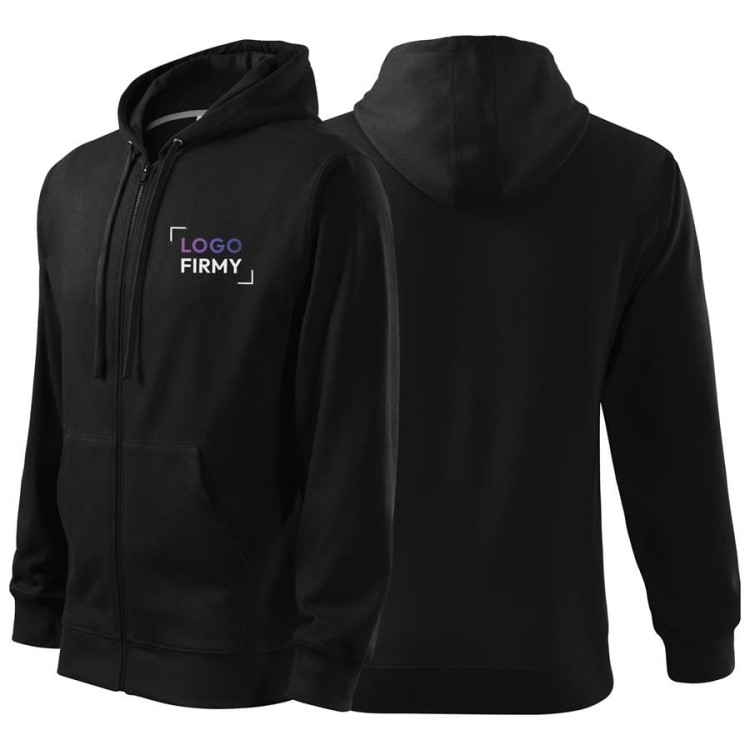 Bluza czarna męska z logo na sercu z nadrukiem logo firmy 300g 410 kolor 01 bluza trendy zipper.jpg