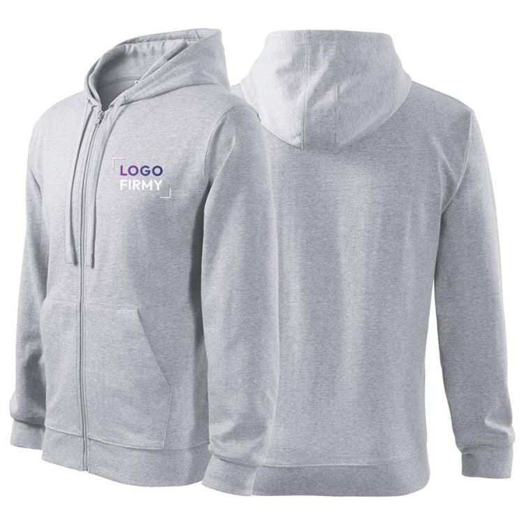 Bluza jasnoszary melanż męska z logo na sercu z nadrukiem logo firmy 300g 410 kolor 03 bluza trendy zipper.jpg