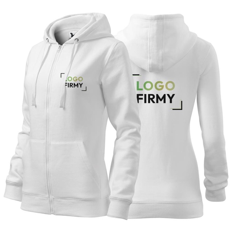 Bluza biała damska z logo na sercu i plecach z nadrukiem logo firmy 300g 411 kolor 00 bluza trendy zipper.jpg