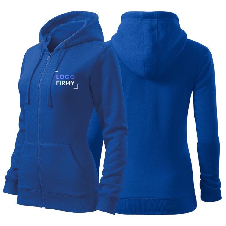 Bluza chabrowa damska z logo na sercu z nadrukiem logo firmy 300g 411 kolor 05 bluza trendy zipper.jpg