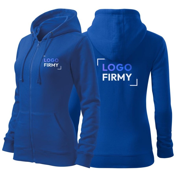 Bluza chabrowa damska z logo na sercu i plecach z nadrukiem logo firmy 300g 411 kolor 05 bluza trendy zipper.jpg