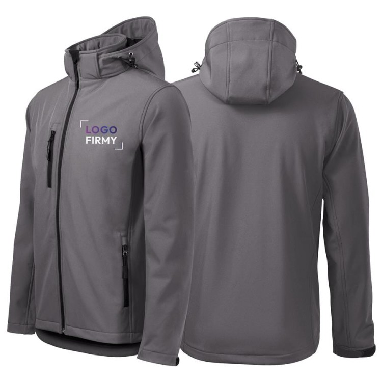 Kurtka stalowa softshell Malfini męska z logo na sercu z nadrukiem logo firmy 300g 522 kolor 36