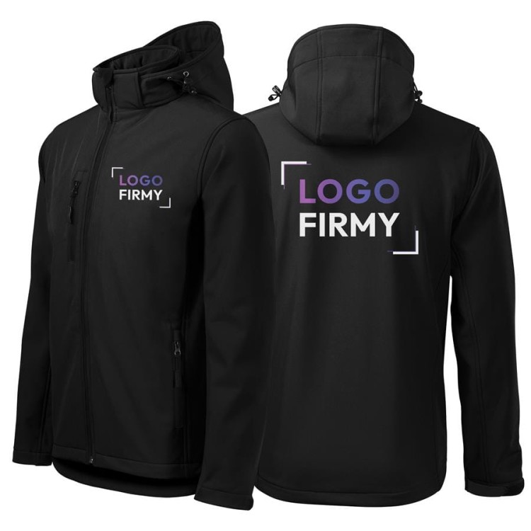 Kurtka czarna softshell Malfini męska z logo na sercu i plecach z nadrukiem logo firmy 300g 522kolor 01.jpg