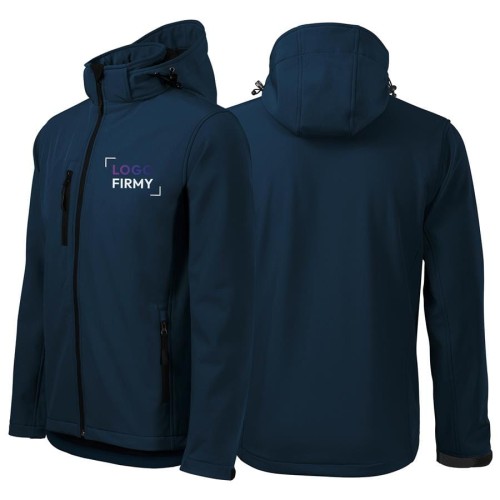 Kurtka granatowa softshell Malfini męska z logo na sercu z nadrukiem logo firmy 300g 522 kolor 02.jpg