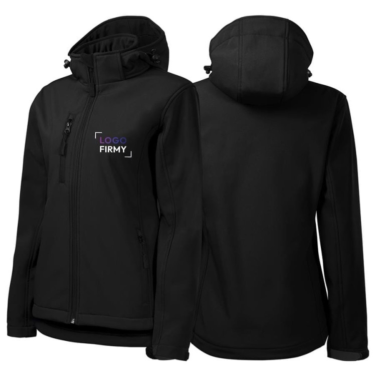 Kurtka czarna softshell Malfini damska z logo na sercu z nadrukiem logo firmy 300g 521 kolor 01.jpg