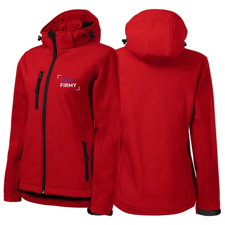 Kurtka czerwona softshell Malfini damska z logo na sercu z nadrukiem logo firmy 300g 521 kolor 07.jpg
