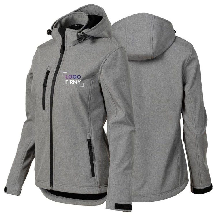 Kurtka ciemnoszaro melanżowa softshell Malfini damska z logo na sercu z nadrukiem logo firmy 300g 521 kol.jpg