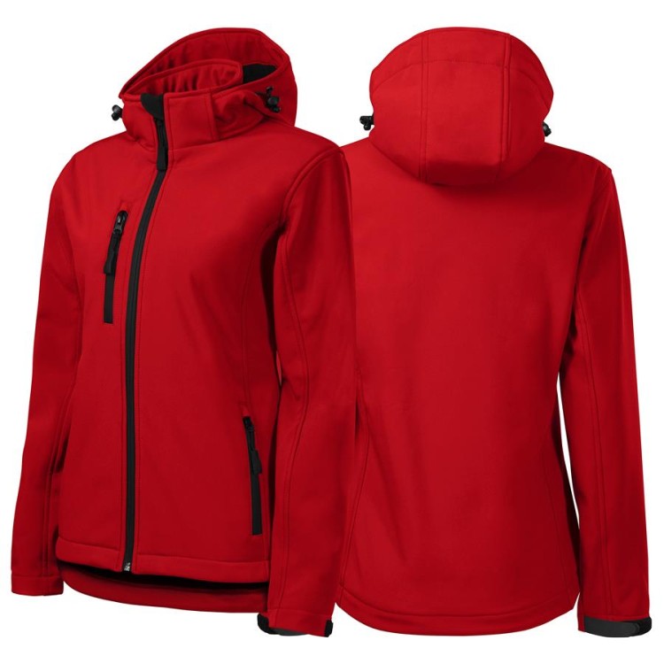 Kurtka czerwona softshell Malfini damska z logo na sercu i plecach z nadrukiem logo firmy 300g 521 kolor 07.jpg