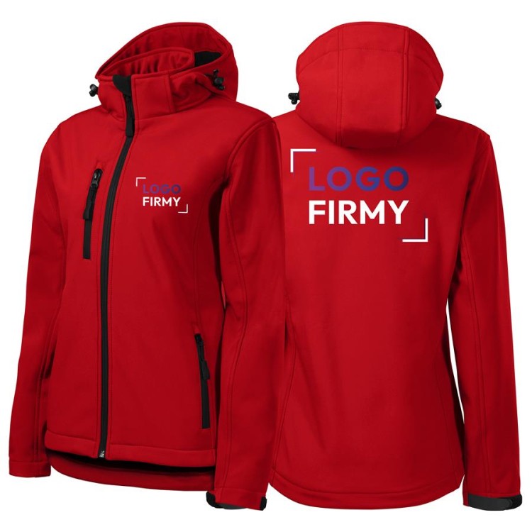 Kurtka czerwona softshell Malfini damska z logo na sercu i plecach z nadrukiem logo firmy 300g 521 kolor 07.jpg