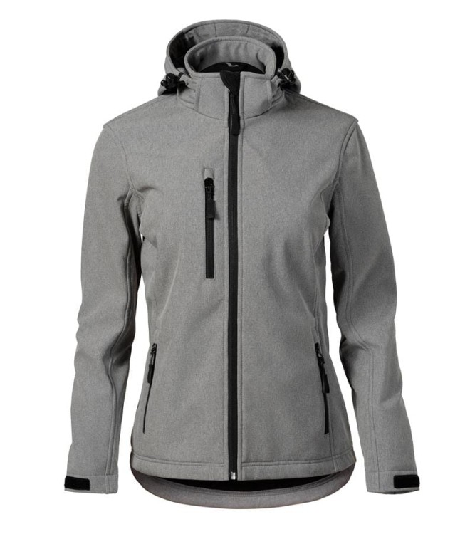 Kurtka ciemnoszaro melanżowa softshell Malfini damska z logo na sercu i plecach z nadrukiem logo firmy 300g 521 kolor 12 (3).jpg