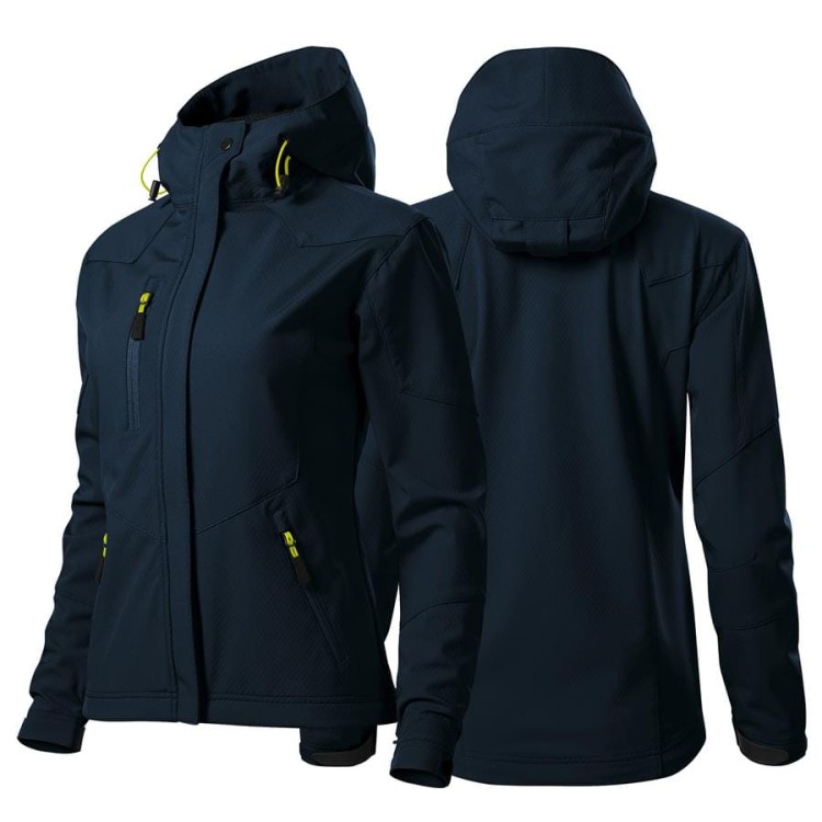 Kurtka granatowa softshell Malfini damska z logo na sercu i plecach z nadrukiem logo firmy 280g 532 kolor 02.jpg