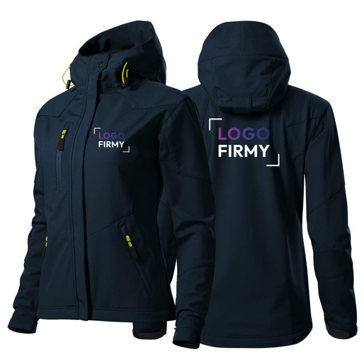 Kurtka granatowa softshell Malfini damska z logo na sercu i plecach z nadrukiem logo firmy 280g 532 kolor 02.jpg