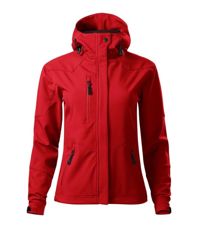 Kurtka czerwony softshell Malfini damska z logo na sercu i plecach z nadrukiem logo firmy 280g 532 kolor 07 (2).jpg