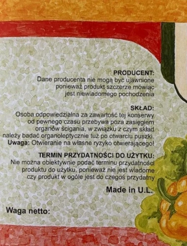 Opcja dodatkowa pakowania na prezent koszulki lub fartucha pakowanie w puszkę po BIGOS efekt wow OPIS.webp