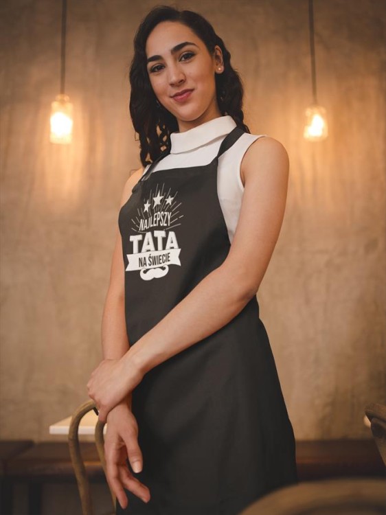 Fartuch Kuchenny dla Mamy z Nadrukiem Najlepsza mama na świecie Upominek Grill Dzień Matki (2).jpg