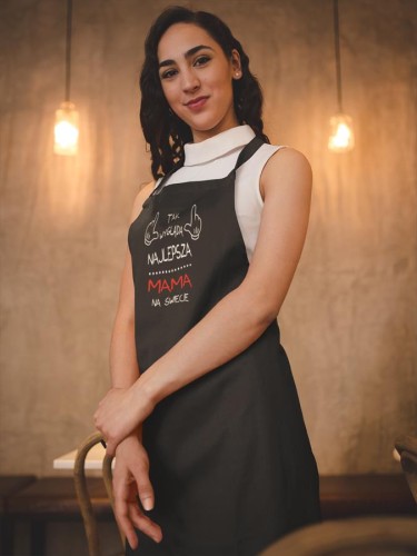 Fartuch Kuchenny dla Mamy z Nadrukiem Tak wygląda najlepsza mama świecie Upominek Grill Dzień Matki (2).jpg