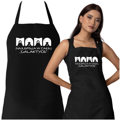 Fartuch dla Mamy na prezent na Dzień Matki z napisem Mama najlepsza w całej galaktyce.jpg