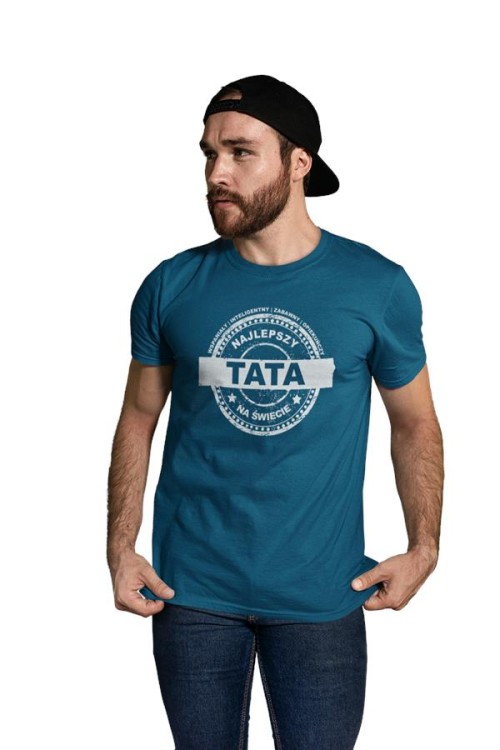 Zestaw koszulek dla rodziców na prezent koszulka dla mamy i taty wspaniały, inteligentny, zabawny, opiekuńczy NAJLEPSZY TATA NA ŚWIECIE wspaniała, inteligen (1).jpg