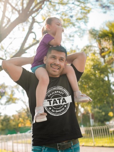Zestaw koszulek dla rodziców na prezent koszulka dla mamy i taty wspaniały, inteligentny, zabawny, opiekuńczy NAJLEPSZY TATA NA ŚWIECIE wspaniała, inteligentna, zabawna, .jpg