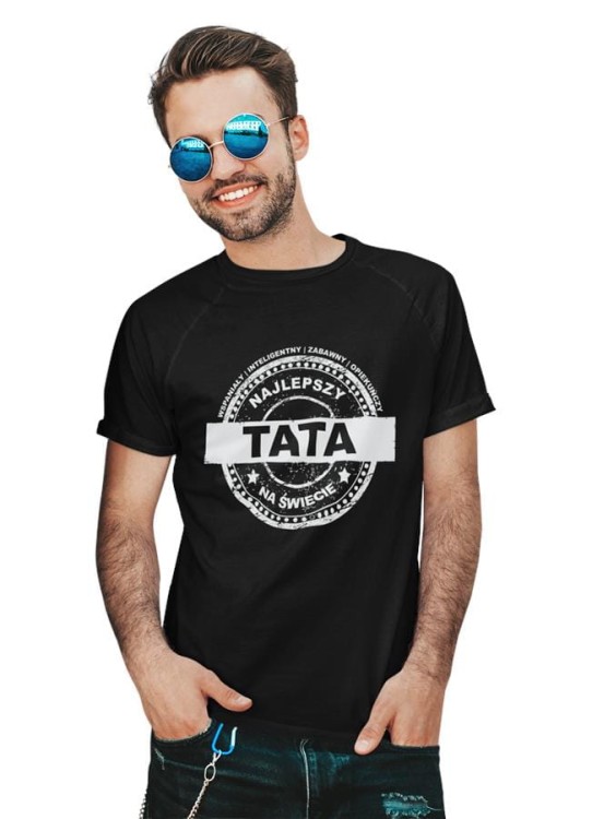 Zestaw koszulek dla rodziców na prezent koszulka dla mamy i taty wspaniały, inteligentny, zabawny, opiekuńczy NAJLEPSZY TATA NA ŚWIECIE wspaniała, inteligentna, zabawna,  (3).jpg