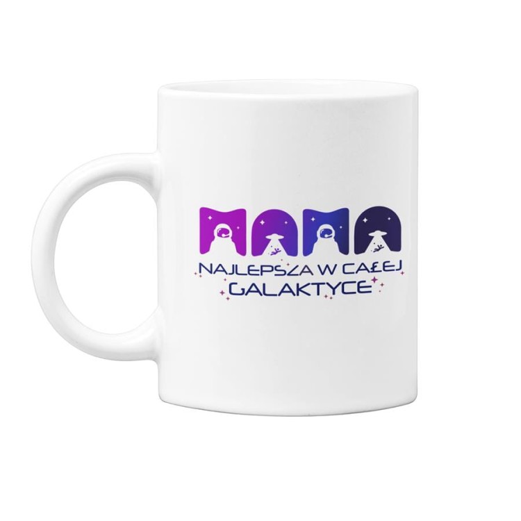 Kubek dla mamy na prezent z okazji Dnia Matki z kolorowym napisem Mama najlepsza w całej galaktyce (1).jpg