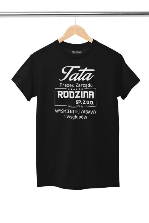 Koszulka dla taty wraz z kubkiem Tata prezes zarządu rodzina sp. z o.o. specjalista ds. wyśmienitej zabawy i wygłupów (3).jpg