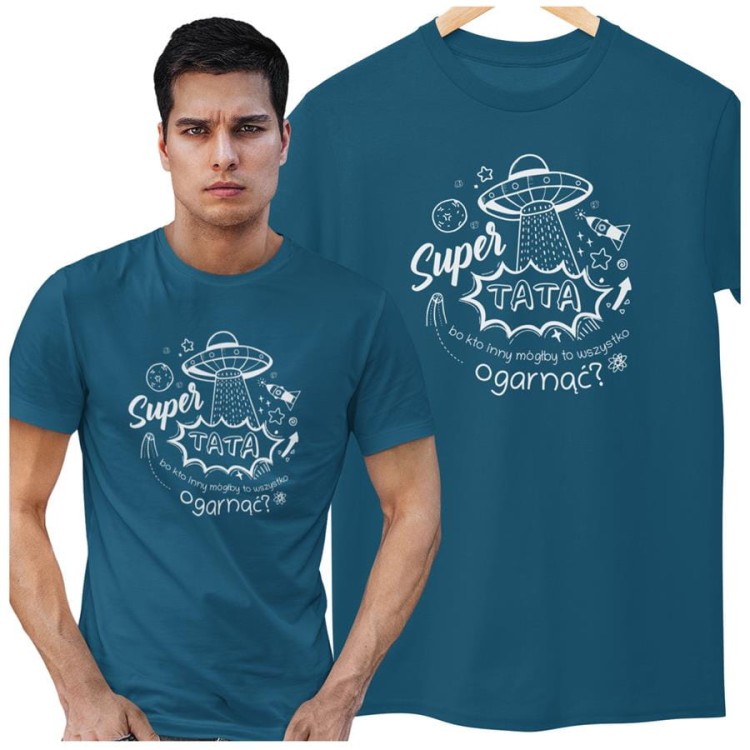 KOSZULKA DLA TATY NA PREZENT NA URODZINY NA DZIEŃ OJCA Kubek dla Taty prezent na Dzień Ojca kubek z napisem Super TATA bo kto inny mógłby to (2).jpg