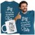Koszulka dla taty wraz z kubkiem z nadrukiem Bóg nie może być wszędzie dlatego stworzył Tatę t-shirt w kolorze petrol blue (3).jpg