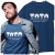 Koszulka dla taty wraz z kubkiem z napisem TATA najlepszy w całej galaktyce t-shirt w kolorze granatowym (1).jpg