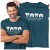 Koszulka dla taty wraz z kubkiem z napisem TATA najlepszy w całej galaktyce t-shirt w kolorze petrol blue  (7).jpg