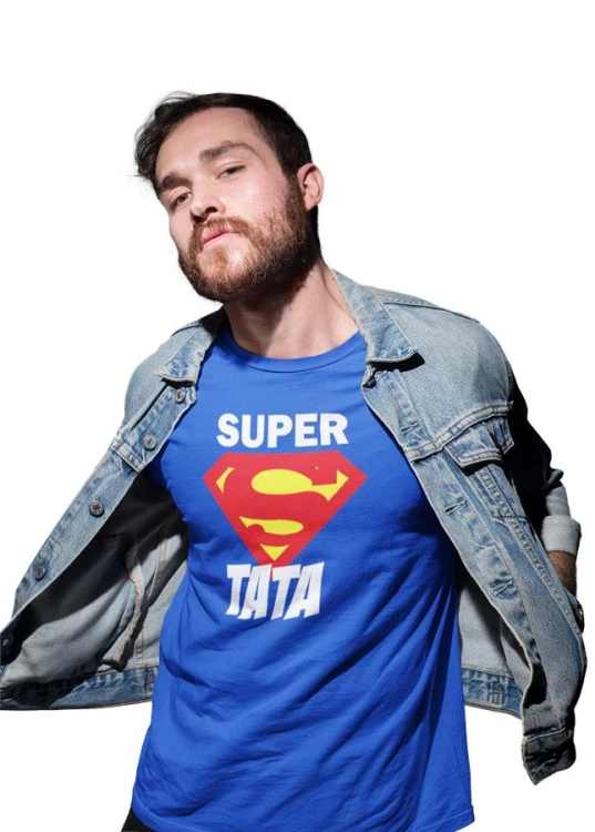Koszulka dla TATY modny prezent na Dzień Ojca Stylowa koszulka SUPER TATA.jpg