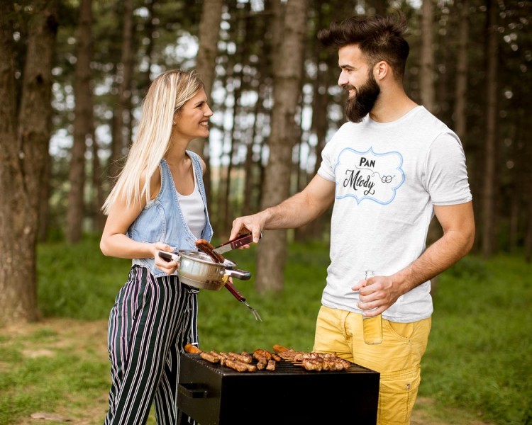 Koszulka dla PANA MŁODEGO na wieczór kawalerski modny prezent dla przyszłej Pary Młodej Stylowa koszulka z napisem Pan Młody w .jpg