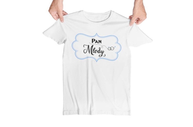 Koszulka dla PANA MŁODEGO na wieczór kawalerski modny prezent dla przyszłej Pary Młodej Stylowa koszulka z napisem Pan Młody w  (4).jpg