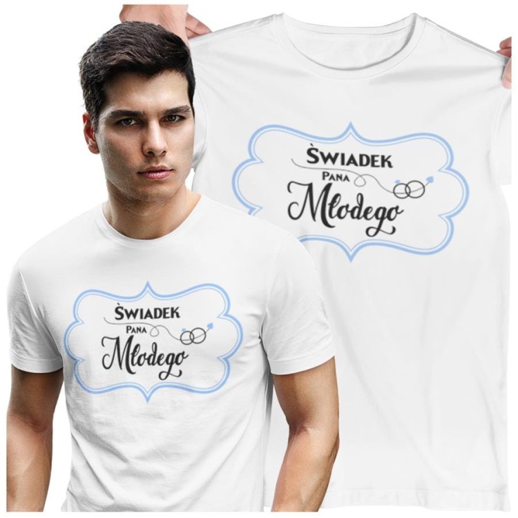 Koszulka dla ŚWIADKA PANA MŁODEGO na wieczór kawalerski modny prezent na niezapomnianą noc Stylowa koszulka z napisem  (1).jpg