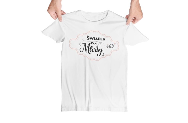 Koszulka dla ŚWIADKA PANI MŁODEJ na wieczór kawalerski modny prezent na niezapomnianą noc Stylowa koszulka z napisem Św (1).jpg