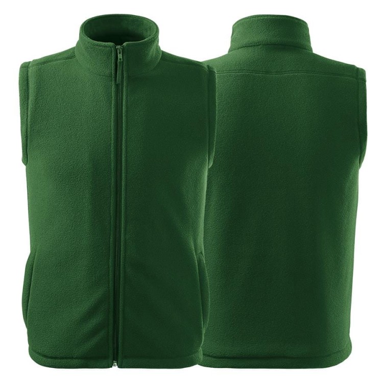 Kamizelka polarowa unisex zieleń butelkowa z haftem nadrukiem logo firmy 280g 518 kol. 06 polar podstawowy (2).jpg