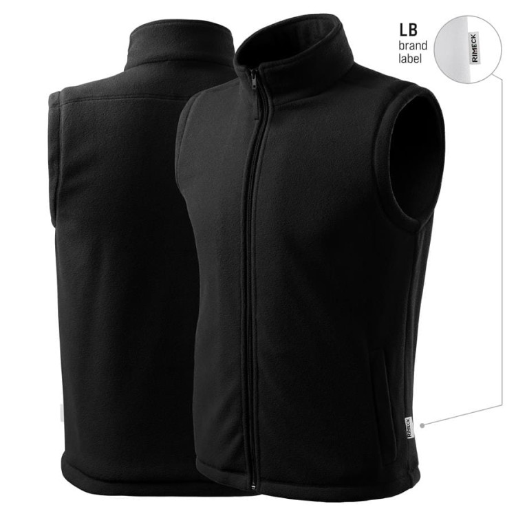 Kamizelka polarowa unisex czarny z metką haftem nadrukiem logo firmy 280g 518 kol. LB 01 polar podstawowy  (2).jpg
