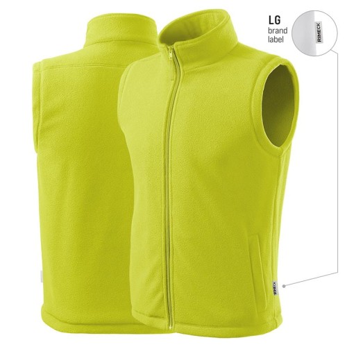 Kamizelka polarowa unisex limetka z metką haftem nadrukiem logo firmy 280g 518 kol. LG 62 polar podstawowy (2).jpg