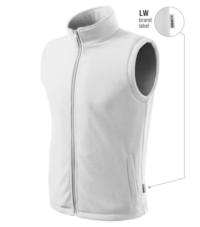 Kamizelka polarowa unisex biały z metką haftem nadrukiem logo firmy 280g 518 kol. LW 00 polar podstawowy (4).jpg