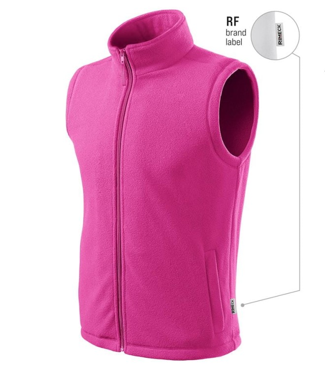 Kamizelka polarowa unisex fuchsia red z metką haftem nadrukiem logo firmy 280g 518 kol. RF 49 polar podstawowy (4).jpg