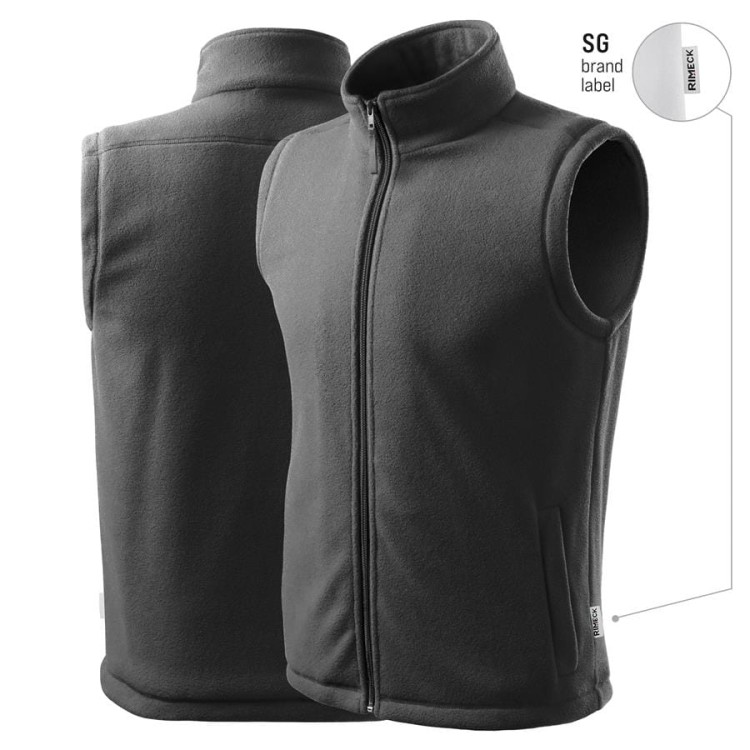 Kamizelka polarowa unisex stalowy z metką haftem nadrukiem logo firmy 280g 518 kol. SG 36 polar podstawowy (2).jpg