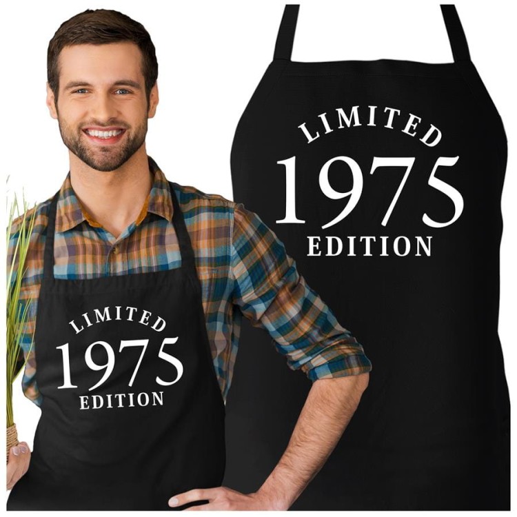 Fartuch na 50 urodziny prezent urodzinowy z napisem 1975 Limited Edition  (2).jpg